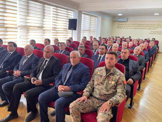 Kəlbəcər rayon İcra Hakimiyyətinin və Kəlbəcər rayon Ağsaqqallar şurasının birgə təşkilatçılığı ilə “8 noyabr-tarixi zəfər, milli qürür günümüzdür”mövzusunda tədbir keçirilib.