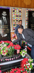 Vətən Müharibəsi şəhidi İlyasov Bəhrəm Nizam oğlunun ailəsi və məzarı  ziyarət edilib