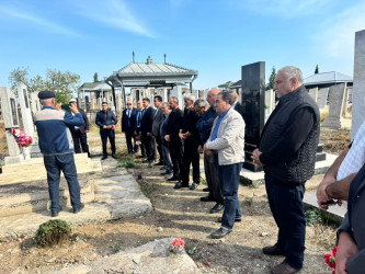 Şəhid  Həsənli Zərimxan Rafiq oğlunun ailəsi və məzarı ziyarət edilib.