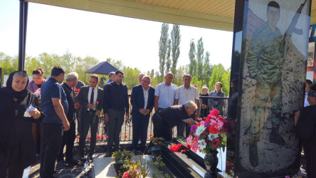 Şəhid  Şirinov Ömər Muğan oğlunun məzarı ziyarət edilib