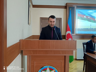“Şəhərsalma və Memarlıq  ili”çərçivəsində 18 oktyabr-Müstəqilliyin Bərpası Gününə həsr olunmuş “Müstəqilliyimiz, əbədidir, daimidir,dönməzdir”mövzusunda tədbir keçirilib