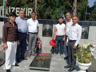 Şəhid Əliyev Arif Ağalar oğlunun məzarı ziyarət edilib.