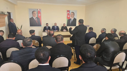 Kəlbəcər rayon İcra Hakimiyyətinin başçısı Azər Qocayev, Kəlbəcər rayon Prokuroru İlkin İsmayılov , Səfərbərlik və Hərbi Xidmətə Çağırış üzrə Dövlət Xidmətinin Kəlbəcər rayon şöbəsinin rəis polkovnik Zöhrab Camalovla birlikdə Beyləqan rayonu, 146 ailəlik Xocavənd qəsəbəsi, Xocavənd rayon Qaradağlı kənd tam orta məktəbinin inzibati binasında  həmin ərazidə yaşayan vətəndaşlar üçün səyyar-görüş qəbulunu keçirib.