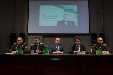 “Son dövrlərdə gənclər arasında artan zorakılıq hallarının qarşısının alınması, pis vərdişlərə qarşı mübarizə yolları, məktəb-uşaq-şagird münasibətlərinin  düzgün qurulması” mövzusunda təhsil işçiləri  ilə konfrans keçirilib.