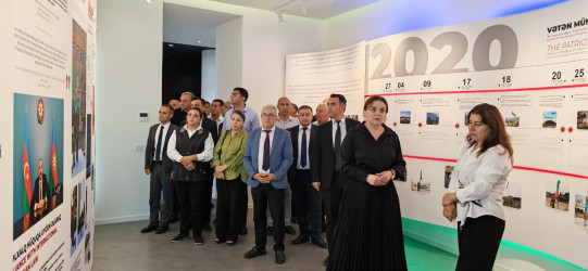 27 Sentyabr – Anım Günü ilə əlaqədar Gəncə Memorial Kompleksi ziyarət edilib