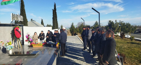 Lokal antiterror əməliyyatı  zamanı şəhid olmuş Mehtiyev Şəhriyar Mübariz oğlunun ad günündə məzarı ziyarət edilib.
