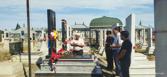 Mülkü Şəhid Həsənov Zabil Məhəmməd oğlunun məzarı ziyarət edilib.