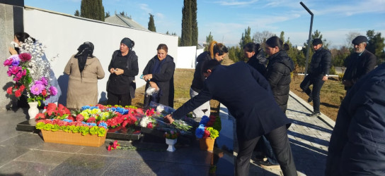 Lokal antiterror əməliyyatı  zamanı şəhid olmuş Mehtiyev Şəhriyar Mübariz oğlunun ad günündə məzarı ziyarət edilib.