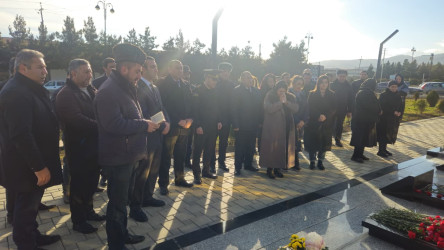 Şəhid Məhəmmədli İsmayıl Mahir oğlunun məzarı və ailəsi ziyarət edilib.