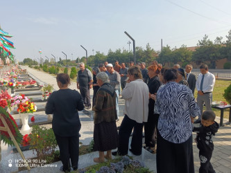 27 sentyabr “Anım Günü” ilə əlaqədar antiterror əməliyyatı  zamanı şəhid olmuş Orucov Dağbəyi Sabay oğlunun ailəsi ziyarət edilib.