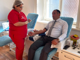 “Talassemiyasız həyat naminə” proqramı çərçivəsində  Kəlbəcər rayonunda könüllü qanvermə aksiyası keçirilmişdir.