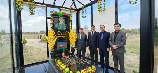 27 sentyabr “Anım Günü” ilə əlaqədar şəhid Musayev Murad Polad oğlunun ailəsi və məzarı ziyarət edilib.