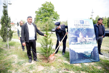 “Şəhərsalma və Memarlıq İli” çərçivəsində Kəlbəcər  Rayon İcra Hakimiyyətinin  təşkilatçılığı ilə ağacəkmə aksiyası  həyata keçirilib.
