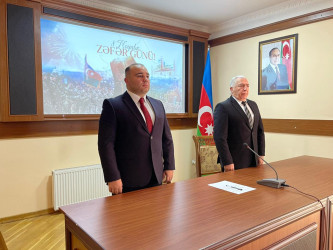 Kəlbəcər rayon İcra Hakimiyyətinin və Kəlbəcər rayon Ağsaqqallar şurasının birgə təşkilatçılığı ilə “8 noyabr-tarixi zəfər, milli qürür günümüzdür”mövzusunda tədbir keçirilib.