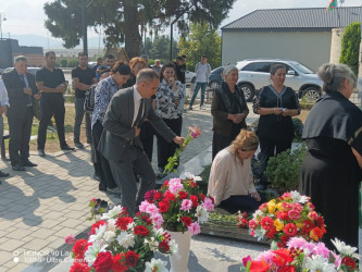 27 sentyabr “Anım Günü” ilə əlaqədar antiterror əməliyyatı  zamanı şəhid olmuş Orucov Dağbəyi Sabay oğlunun ailəsi ziyarət edilib.