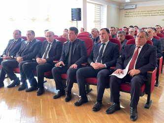 “Şəhərsalma və Memarlıq  İli”ilə bağlı təsdiq edilmiş Tədbirlər Planın Kəlbəcər rayonunda icrasını təmin etmək məqsədi ilə rayonda fəaliyyət göstərən idarə və müəssisə rəhbərləri ilə görüş keçirilmişdir.