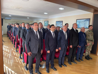 Kəlbəcər rayon İcra Hakimiyyətinin və Kəlbəcər rayon Ağsaqqallar şurasının birgə təşkilatçılığı ilə “8 noyabr-tarixi zəfər, milli qürür günümüzdür”mövzusunda tədbir keçirilib.