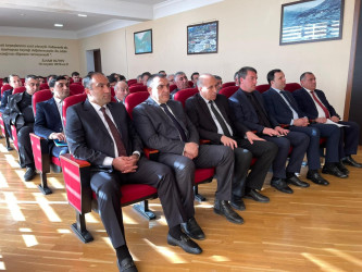 “Şəhərsalma və Memarlıq  İli”ilə bağlı təsdiq edilmiş Tədbirlər Planın Kəlbəcər rayonunda icrasını təmin etmək məqsədi ilə rayonda fəaliyyət göstərən idarə və müəssisə rəhbərləri ilə görüş keçirilmişdir.