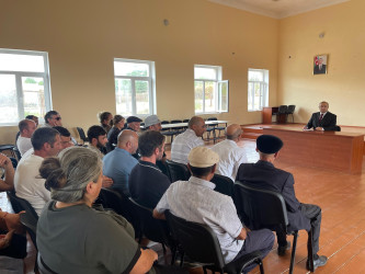 Kəlbəcər rayon İcra Hakimiyyətinin başçısı Azər Qocayev Şəki rayonu, Çələbixan qəsəbəsində yaşayan vətəndaşlar üçün səyyar-görüş qəbulunu keçirib.