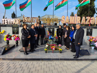 Şəhid Qabilov İsmayıl Əli oğlunun məzarı ziyarət edilib.