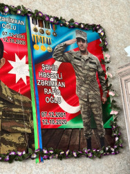Şəhid  Həsənli Zərimxan Rafiq oğlunun ailəsi və məzarı ziyarət edilib.