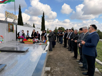 27 sentyabr “Anım Günü” ilə əlaqədar antiterror əməliyyatı  zamanı şəhid olmuş Mehtiyev Şəhriyar Mübariz oğlunun ailəsi və məzarı ziyarət edilib.