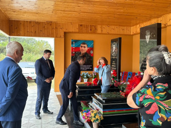 Şəhid  Rəhimli Bəxtiyar Nəsimi oğlunun ailəsi və məzarı ziyarət edilib.