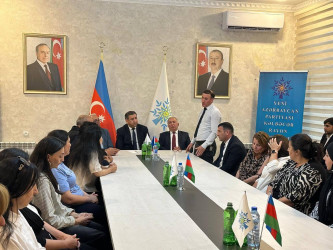 Yeni Azərbaycan Partiyası Kəlbəcər Rayon Təşkilatı tərəfindən “Şəhərsalma və Memarlıq İli” çərçivəsində 15 İyun – Milli Qurtuluş Gününə həsr olunmuş “Milli Qurtuluşdan Zəfərə Aparan Yol” mövzusunda tədbir keçirilib.
