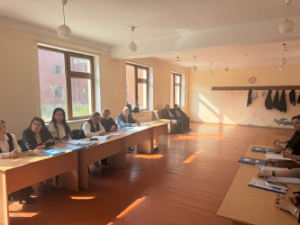 Məktəblərdə sağlam və rasional qidalanma mövzusunda tədbir keçirilmişdir