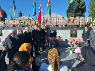 Şəhid Bayramov Samir Elxan oğlunun məzarı ziyarət edilib.