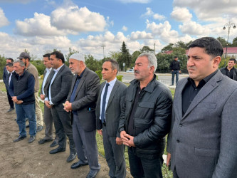 27 sentyabr “Anım Günü” ilə əlaqədar antiterror əməliyyatı  zamanı şəhid olmuş Mehtiyev Şəhriyar Mübariz oğlunun ailəsi və məzarı ziyarət edilib.