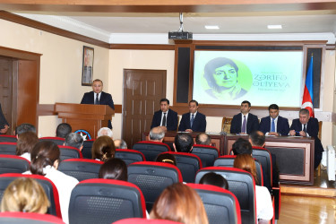 İctimai xadim, görkəmli oftalmoloq alim, akademik, Zərifə xanım Əliyevanın anım gününə həsr olunmuş tədbir keçirilib.