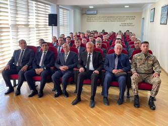 Kəlbəcər rayon İcra Hakimiyyətinin və Kəlbəcər rayon Ağsaqqallar şurasının birgə təşkilatçılığı ilə “8 noyabr-tarixi zəfər, milli qürür günümüzdür”mövzusunda tədbir keçirilib.