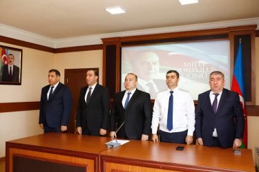 “Şəhərsalma və memarlıq ili”çərçivəsində  “15 İyun- Milli Qurtuluşdan başlayan inkişaf və yüksəliş yolu” mövzusunda tədbir keçirilib.