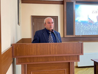 Kəlbəcər rayon İcra Hakimiyyətinin və Kəlbəcər rayon Ağsaqqallar şurasının birgə təşkilatçılığı ilə “8 noyabr-tarixi zəfər, milli qürür günümüzdür”mövzusunda tədbir keçirilib.