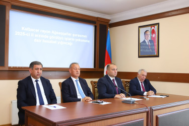 Kəlbəcər Rayon Ağsaqqallar Şurasının 2025-ci il ərzində gördüyü işlərin yekununa dair hesabat yığıncağı keçirilib.