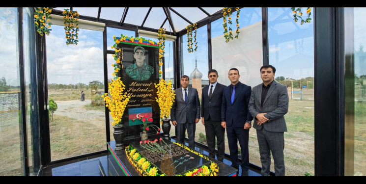 27 sentyabr “Anım Günü” ilə əlaqədar şəhid Musayev Murad Polad oğlunun ailəsi və məzarı ziyarət edilib.