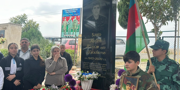 Şəhid Muxtarov Taleh Həşim oğlunun ailəsi və məzarı ziyarət edilib.