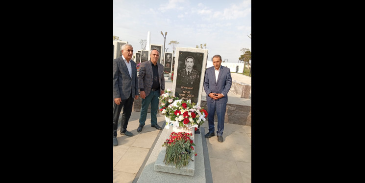 27 sentyabr “Anım Günü” ilə əlaqədar şəhid  Atayev Nicat Habil oğlunun  məzarı ziyarət edilib.