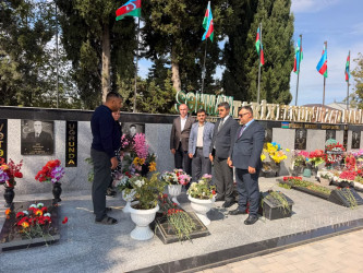 Vətən Müharibəsi şəhidi Verdiyev Eldəniz Rabil oğlunun məzarı ziyarət edilib