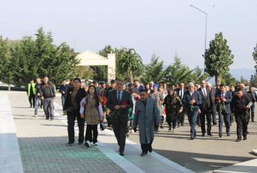 Vətən Müharibəsi şəhidi Abdullayev Şəhriyar Kamil oğlunun ailəsi və məzarı ziyarət edilib