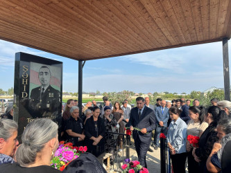 27 sentyabr “Anım Günü” ilə əlaqədar şəhid Mönsümzadə Orxan Səfiyar  oğlunun ailəsi və məzarı ziyarət edilib.