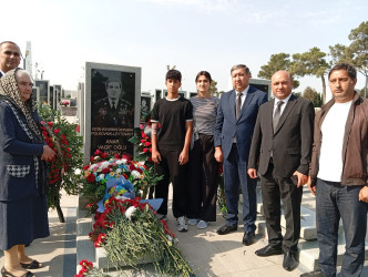 Vətən Müharibəsi Qəhrəmanı,şəhid Anar Əliyevin ailəsi və məzarı  ziyarət edilib