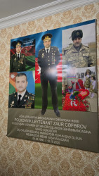 Kəlbəcər rayon İcra Hakimiyyətinin başçısı Azər Qocayev şəhid polkovnik-leytenant  Cəfərov Zaur Hüseyn oğlunun ailəsini ziyarət edib.