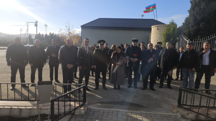 Şəhid Məhəmmədli İsmayıl Mahir oğlunun məzarı və ailəsi ziyarət edilib.