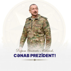 PREZİDENT CƏNAB İLHAM ƏLİYEVİN DOĞUM GÜNÜDÜR.