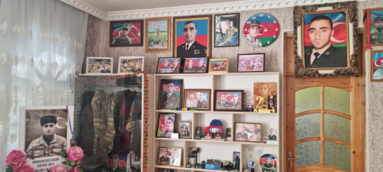 27 sentyabr “Anım Günü” ilə əlaqədar şəhid Mönsümzadə Orxan Səfiyar  oğlunun ailəsi ziyarət edilib.