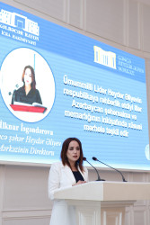 “Şəhərsalma və memarlıq ili”çərçivəsində “Ümummilli Lider Heydər Əliyevin respublikaya rəhbərlik etdiyi illər  Azərbaycan şəhərsalma və memarlığının inkişafında xüsusi mərhələ təşkil edir” mövzusunda  tədbir keçirilib.