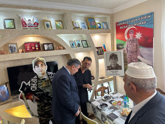 27 sentyabr “Anım Günü” ilə əlaqədar şəhid Musayev Murad Polad oğlunun ailəsi və məzarı ziyarət edilib.