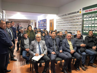 Kəlbəcər rayon İcra Hakimiyyətinin başçısı Azər Qocayev Ağdam rayonu, Dördyol-1 köçkün qəsəbəsində fəaliyyət göstərən  Mədəniyyət evinin   inzibati  binasında həmin ərazidə yaşayan vətəndaşlar üçün səyyar-görüş qəbulunu keçirib.